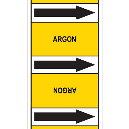 Značení potrubí, argon